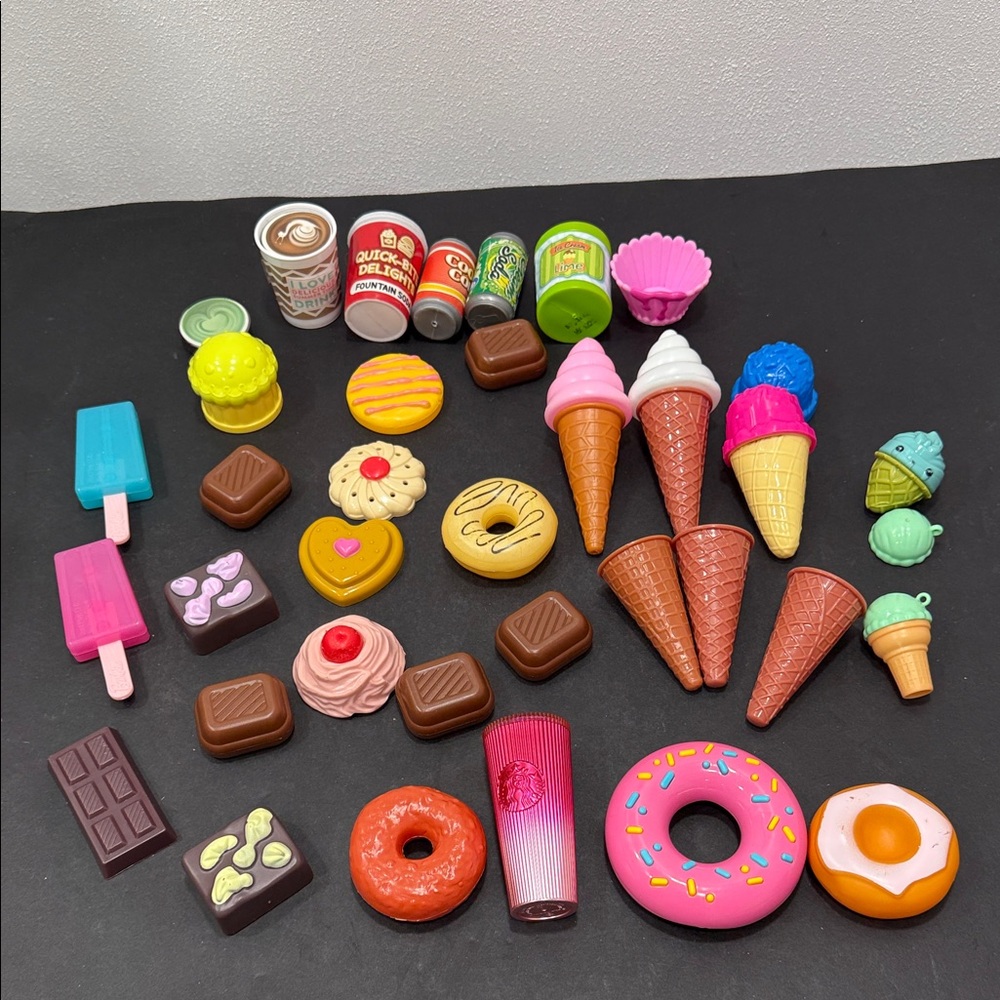 Kid's playfood set sweet foods candy donuts chocolate ice cream etc- PRICE FIRM!